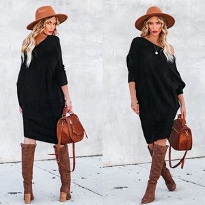 Vici Cecelia Asymmetrical Knit Sweater Dress - Size Medium - Never Worn!